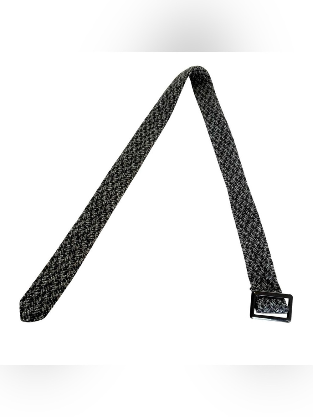Gray Herringbone Belt